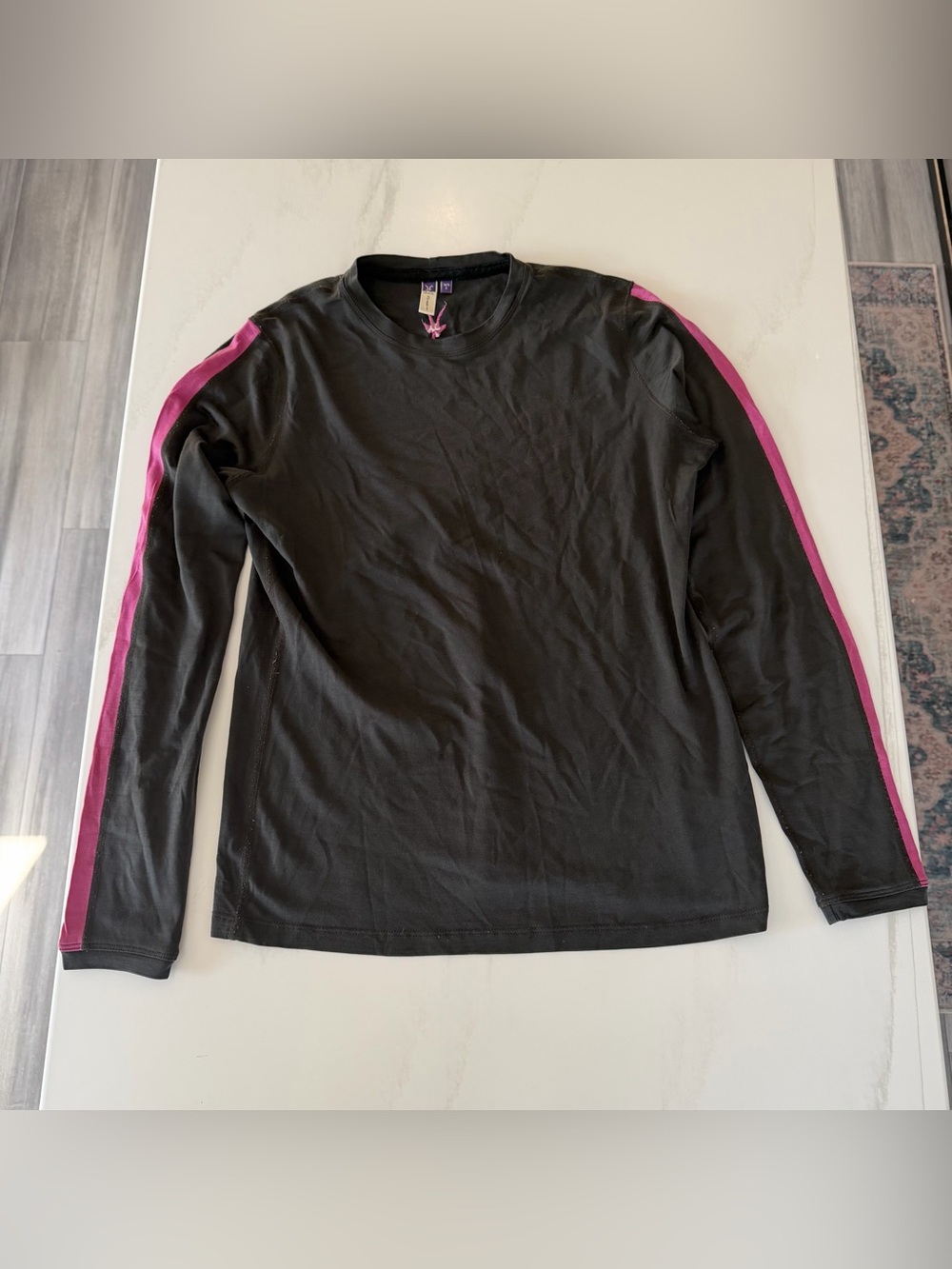 Ibex Merino Wool Crew Neck Baselayer Shirt Long Sleeve Women’s Large